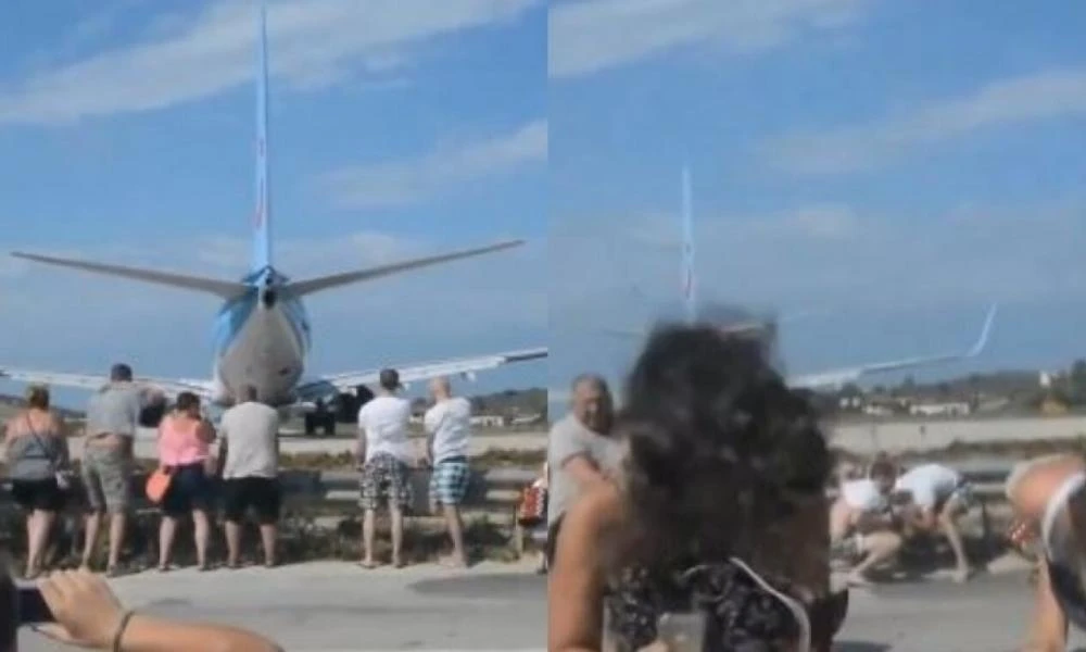 Σκιάθος: Μια πιθανή τραγωδία είναι κοντά - Οι τουρίστες συνεχίζουν να κάθονται πίσω από τα αεροπλάνα ενώ η τουρμπίνα παίρνει μπρος (βίντεο)